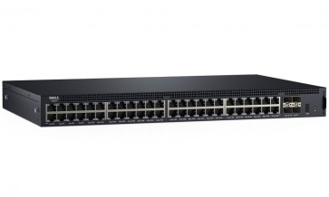DELL Networking X1052 gigabit switch/ 48x 10/100/1000 port/ 4x SFP+ 10Gb/ Web smart management/ NBD on-site 210-AEIO